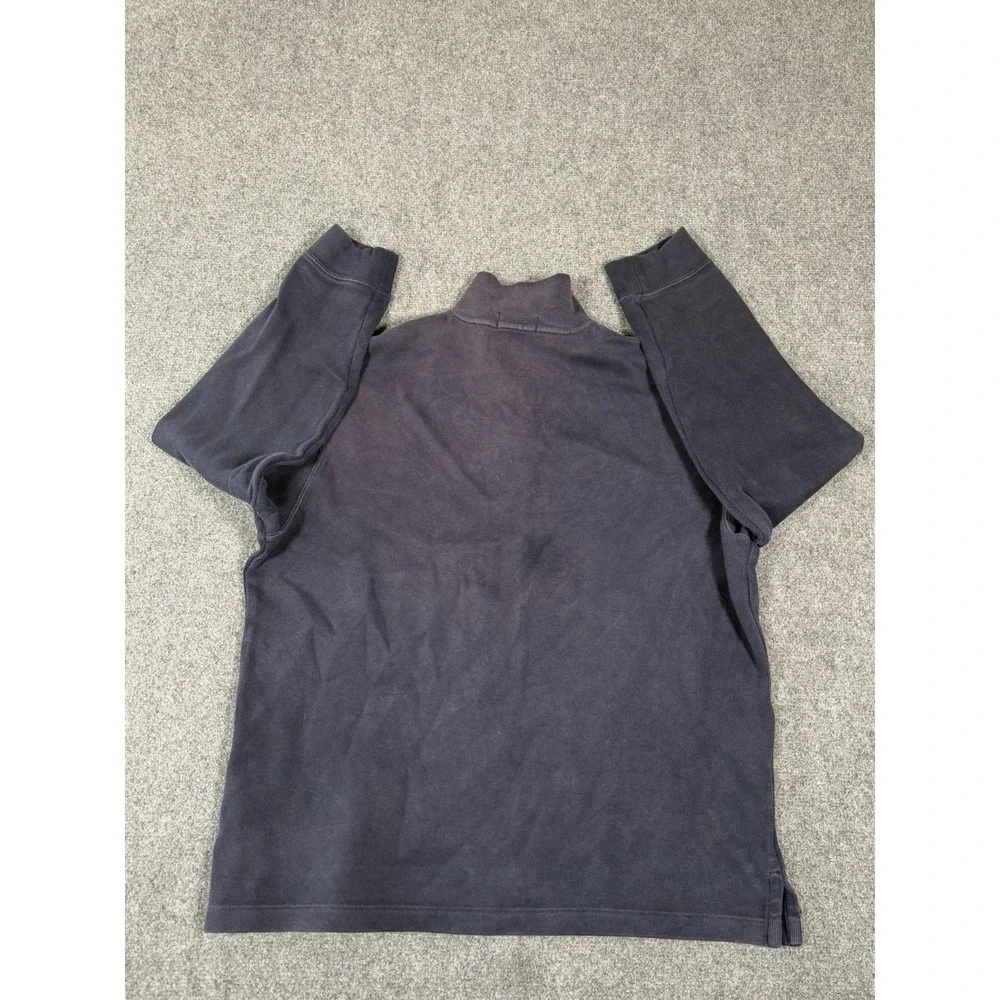 Polo Ralph Lauren Sweater‎ Mens Medium Navy Blue 1/4 Zip Pullover